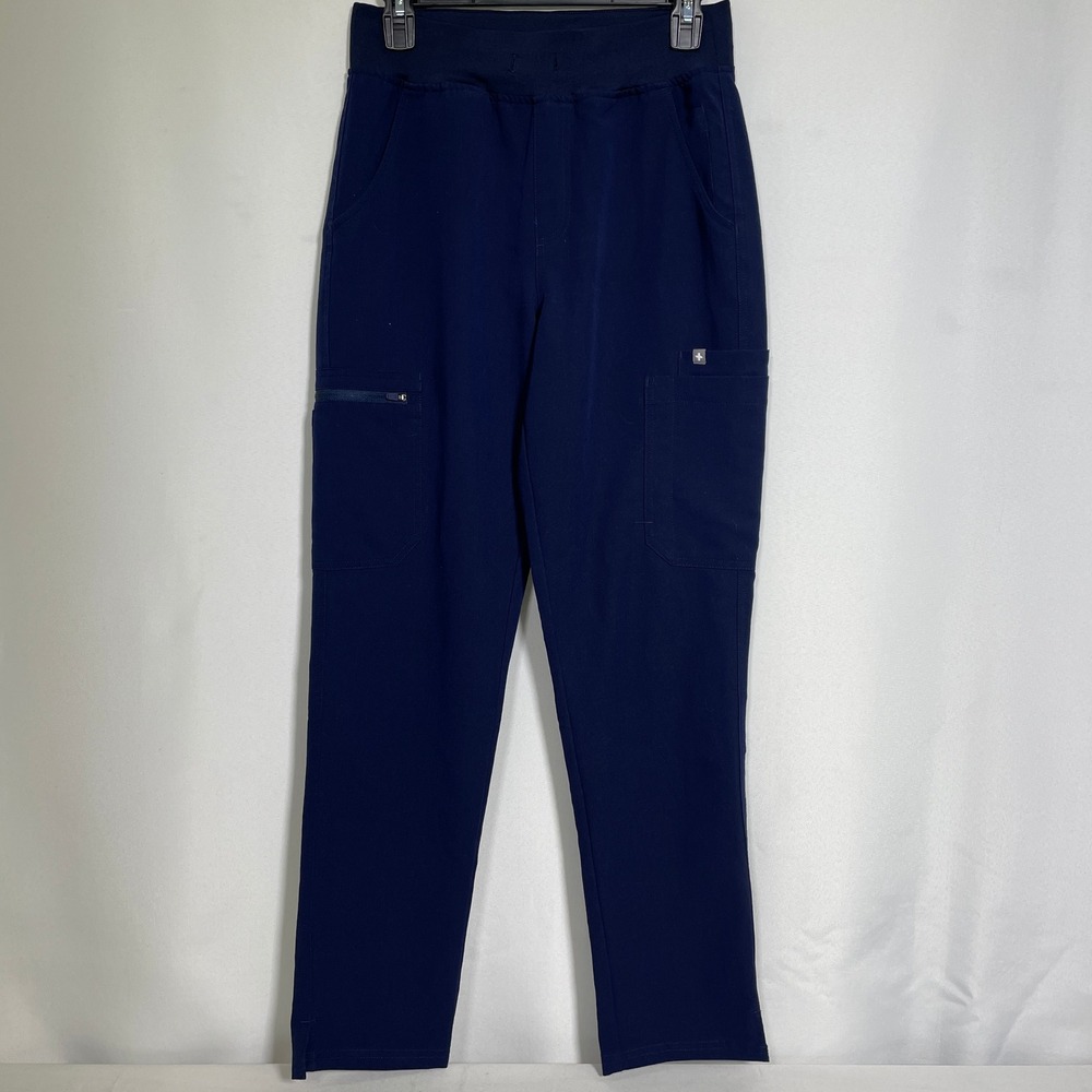 FIGS Technical Collection Navy Blue Cargo Medical Scrub Pants Women's SMALL